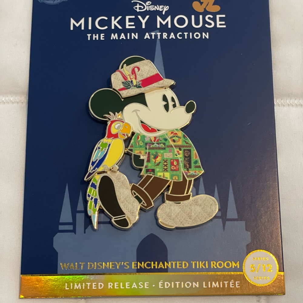 - Disney store pin mickey mouse the main attraction May enchanted tiki room ✨🦜